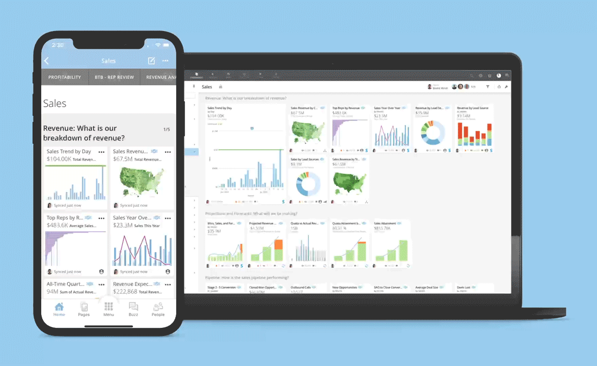 Mobile App dashboard