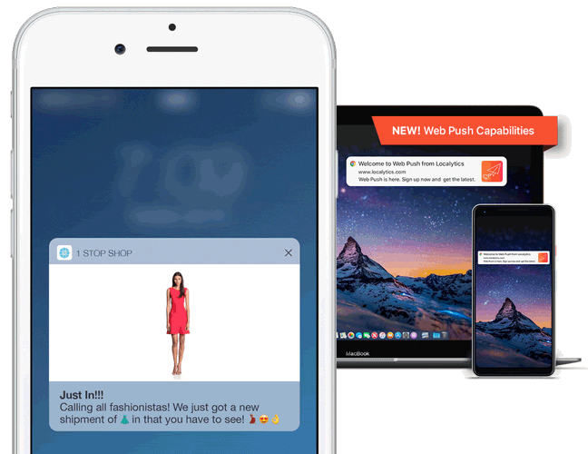 Push Notification Image, Emogi and text