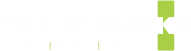 TILL IT CLICKS – Digital. Social. Usability. Logo