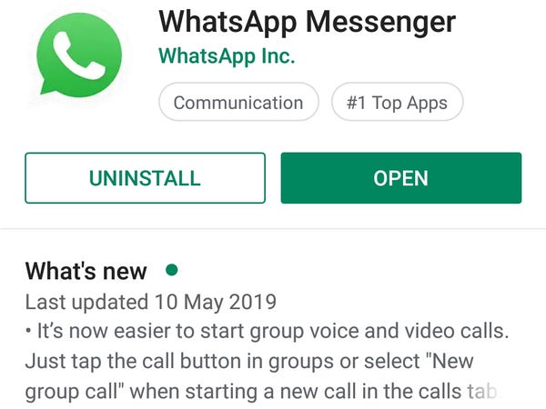 Whatsapp Update