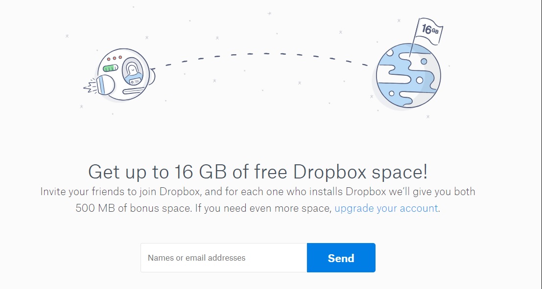 dropbox word of mouth example